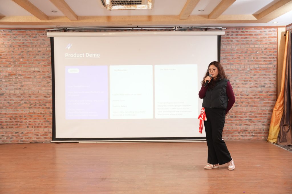Team Hai presenting